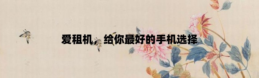 爱租机，给你最好的手机选择